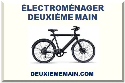 VÉLO ÉLECTRIQUE DEUXIÈME MAIN 2026-2027